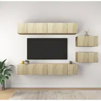 Prolenta Maison Exclusive - Meubles TV 8 pcs Chêne sonoma Bois d'ingénierie