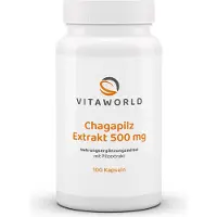Vita-World GmbH Extrait de champignon Chaga 500 mg gélules 100 pcs