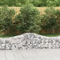 Prolenta Maison Exclusive - Paniers à gabions arqués 15 pcs 200x50x40/60 cm fer galvanisé