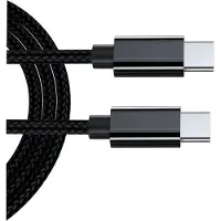 INF Pack de 2 câbles USB-C de 1 mètre - Charge rapide et transfert de données Black