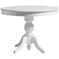Xl Moebel Gmbh Table de salle à manger ronde extensible Table de salle à manger en bois Table blanche
