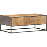 Prolenta Maison Exclusive - Table basse 90 x 50 x 35 cm en bois massif recyclé
