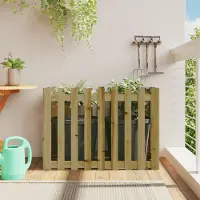 Prolenta Maison Exclusive - Jardinière surélevée avec clôture en lattes, dimensions 100x50x70 cm, en bois de pin traité
