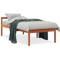 Prolenta Maison Exclusive - Lit senior brun ciré 90 x 190 cm en pin massif