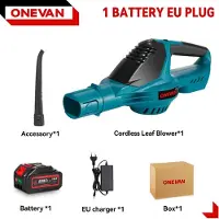 StarTech.com Souffleur de feuilles/souffleur d'air électrique - Sans fil, sans balais - 5 vitesses - Jusqu'à 180 m/s - 1 batterie 18 V incluse - Pour les feuilles et la neige