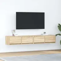 Syfax Meubles TV 2 pcs chêne sonoma 80x31x25,5 cm bois d'ingénierie
