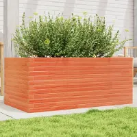 Prolenta Maison Exclusive - Jardinière cire marron 110x60x46 cm bois de pin massif