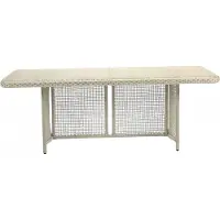 Xl Moebel Gmbh Table basse de luxe en rotin gris Table basse contemporaine Design