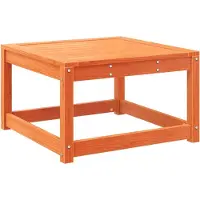 Syfax Repose-pied de jardin cire marron bois de pin massif