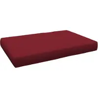 Pokar Coussin pour palette Coussins de palette avec housse amovible Canapé de palette, Taille:Coussin d'assise 120 x 80, Couleur:Rouge foncé