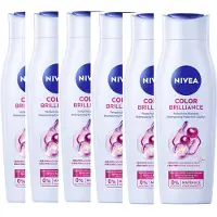 Beiersdorf Shampooing Nivea Color Protection pH Balance avec sérum brillance 250ml pack de 6