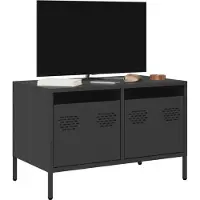 Prolenta Maison Exclusive - Meuble TV noir 68x39x43,5 cm Acier laminé à froid