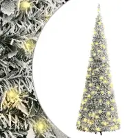 vidaXL Pop-Up Sapin de Noël Artificiel enneigé 50 LED 120 cm, Sapins de Noël artificiels 2024 Nouveau mobilier design