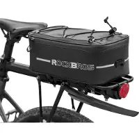RockBros Sacoche de porte-bagages, sacoche de vélo pour porte-bagages, étanche, réfléchissante, 8L
