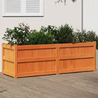 Prolenta Maison Exclusive - Bac à plantes brun cire 150x50x50 cm Bois massif Pin