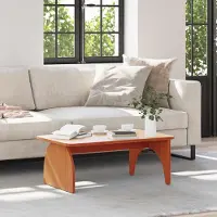 Prolenta Maison Exclusive - Table basse brun cire 80 x 50 x 31 cm Bois massif Pin
