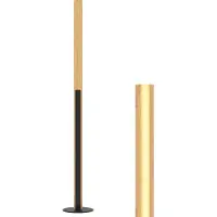 Costway Lampadaire LED 122cm en bambou, lampe sur pied avec interrupteur à pied & 3 températures de couleur de 3000K-6000K, lampe de lecture à intensité variable minimaliste