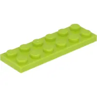LEGO 2x6 plaque 3795 - 50 pièces Lime