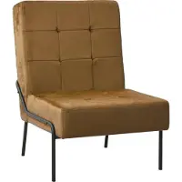Syfax Chaise de relaxation 65x79x87 cm Marron Velours