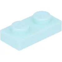 LEGO 50x 1x2 assiettes 3023 - Assiette Light Aqua - Light Aqua