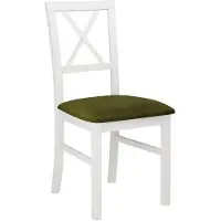 Mirjan 24 Chaise de salle à manger FRATONIA 5 - blanc / olive foncé