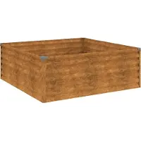 Syfax Lit surélevé de jardin 100x100x36 cm acier corten