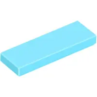 LEGO 1x3 carreaux 63864 - 100 pièces bleu azur moyen