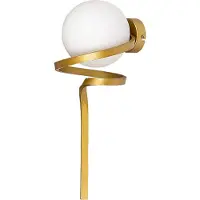 Rabalux Applique blanche sphère E27 or Sarabi 71136