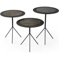 Xl Moebel Gmbh Ensemble de 3 tables basses, tables d'appoint, design, pour salon