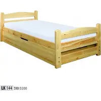 AEA Schlafzimmer Holzbett Echtes Holz Bett Betten Hotel 90x200 Stil Massive Möbel