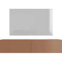 HowHomely | Armoires TV - FUTURE - 140 cm - Cuivre - Stylé - Fonctionnel - Minimaliste