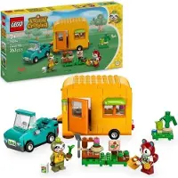 LEGO Animal Crossing Caravane et stand de jardinage de Racine, 77054, Jouet Voiture, 263 Pièces, Minifigurines Racine et Irene