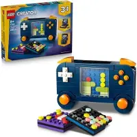 LEGO Creator 3-en-1 La Console de Jeu Rétro, Jouet de Construction, Cadeau 8 ans, Se transforme en ordinateur ou borne d'arcade