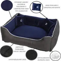 Markenlos Lit pour chien et chat Parc Glamour XS 45x65