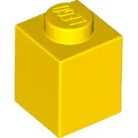LEGO 250x brique 1x1, jaune
