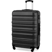 Sonstiges COOLIFE Valise rigide Trolley Valise de voyage Serrure TSA 4 roulettes Noir