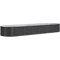 Syfax Lit surélevé de jardin Acier galvanisé Anthracite