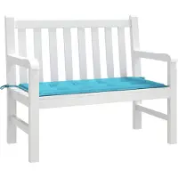 vidaXL Housse de chaise unie turquoise 100 x 50 x 3 cm en tissu Oxford