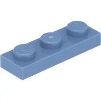 LEGO 1x3 Board 3623 - 250 pièces Bleu sable