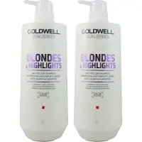 Goldwell Blondes & Highlights 2 x 1000 ml Set de shampooings anti-jaunissement