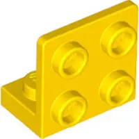 LEGO Angle : 25 équerres 1x2/2x2, 90°, jaune
