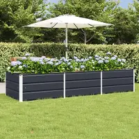 Prolenta Maison Exclusive - Bac à plantes anthracite 240 x 80 x 45 cm en acier