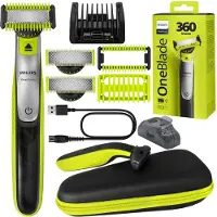 Philips OneBlade 360 2 lames Étui de voyage Visage Corps 5 en 1