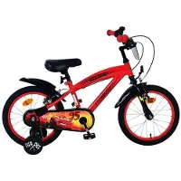 Volare Vélo enfant Disney Cars - Garçons - 16 pouces - Rouge - Deux freins à main