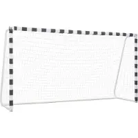 Syfax But de football 300x160x90 cm Métal Noir et blanc