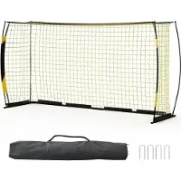 StarTech.com But de football - Filet d'entraînement - 3,66 x 1,83 m - Montage rapide - Base métallique pliable - Polyester - Avec sac de transport - Pour le jardin