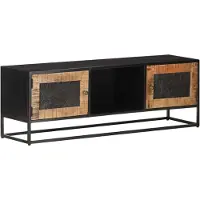 Prolenta Maison Exclusive - Meuble TV 120 x 30 x 40 cm en bois de manguier brut