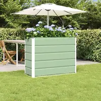 Prolenta Maison Exclusive - Bac à plantes vert 100 x 40 x 75 cm en acier
