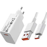 Xiaomi Chargeur rapide d'origine 33 W Câble de chargement Adaptateur Bloc d'alimentation USB-C Bloc d'alimentation + câble de chargement
