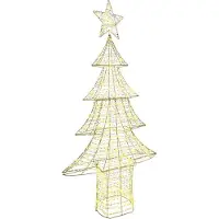 Syfax Sapin de Noël avec 240 LED Blanc chaud 181 cm PET